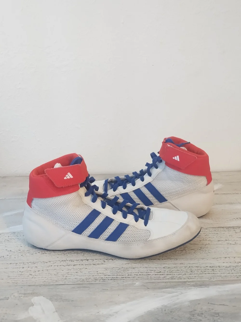 Adidas  Wrestling Shoes usa  Men’s 9.5 / UK size 9Red White Blue